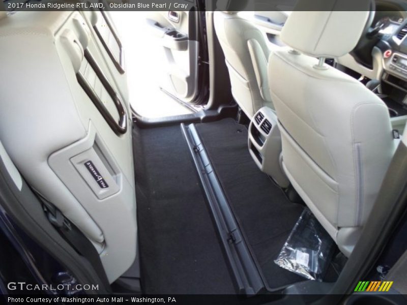 Obsidian Blue Pearl / Gray 2017 Honda Ridgeline RTL AWD