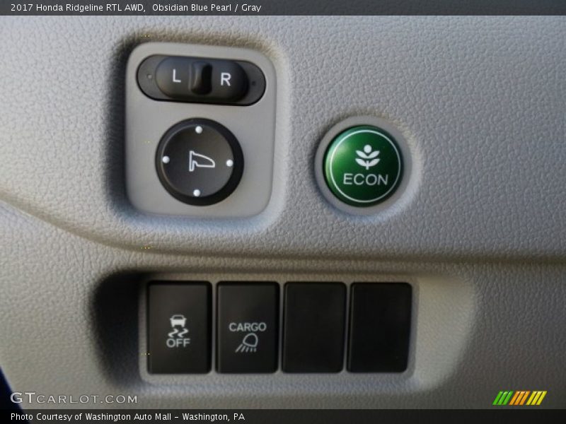 Obsidian Blue Pearl / Gray 2017 Honda Ridgeline RTL AWD