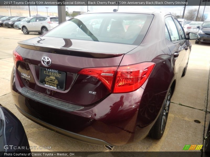 Black Cherry Pearl / 50th Anniversary Black/Black Cherry Stitching 2017 Toyota Corolla 50th Anniversary Special Edition