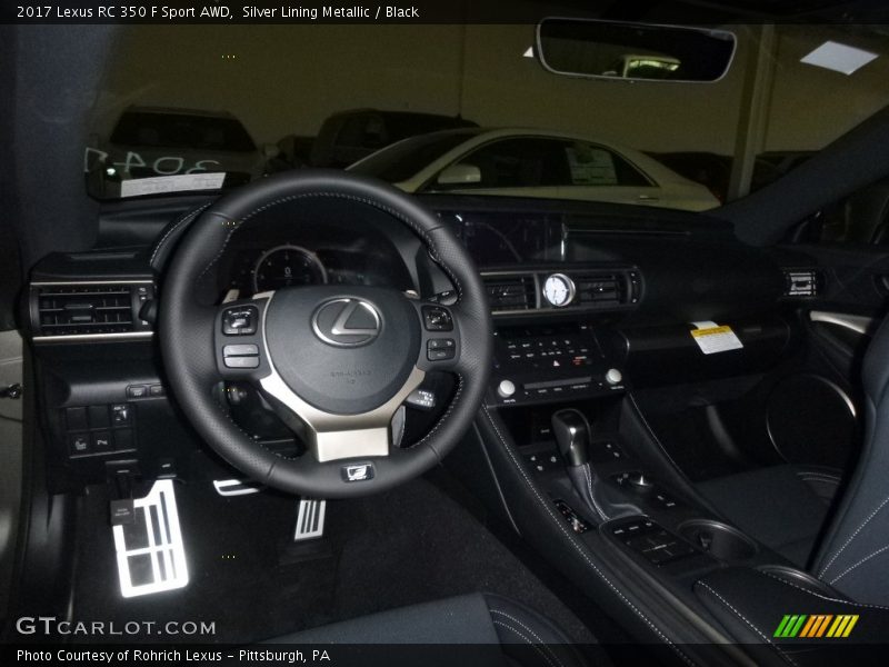 Silver Lining Metallic / Black 2017 Lexus RC 350 F Sport AWD