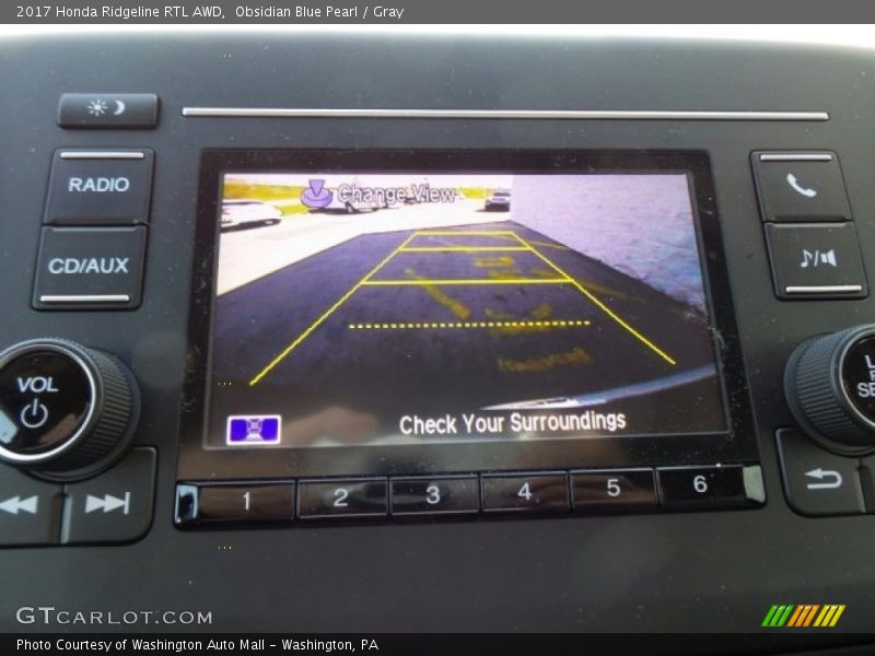 Obsidian Blue Pearl / Gray 2017 Honda Ridgeline RTL AWD