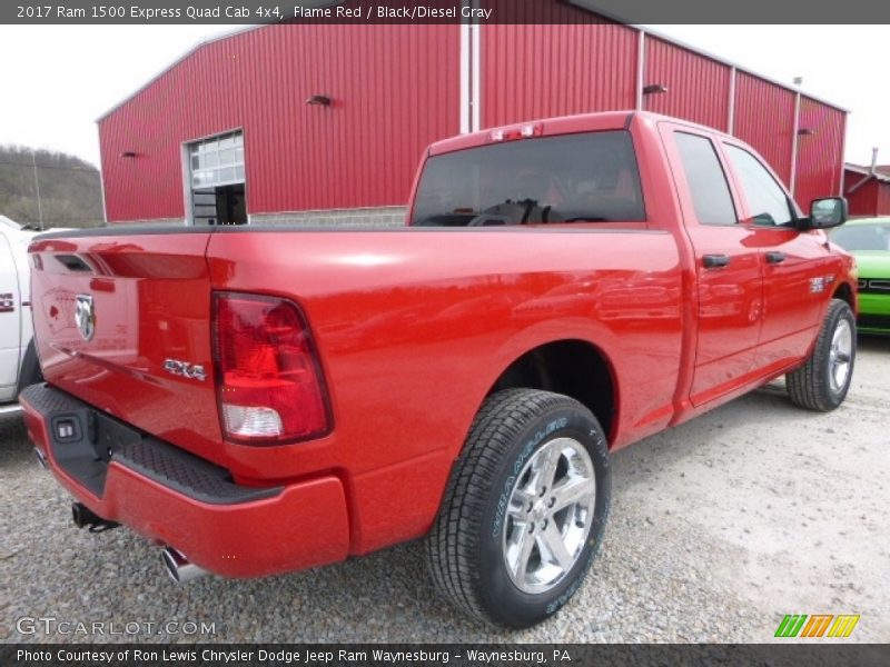 Flame Red / Black/Diesel Gray 2017 Ram 1500 Express Quad Cab 4x4