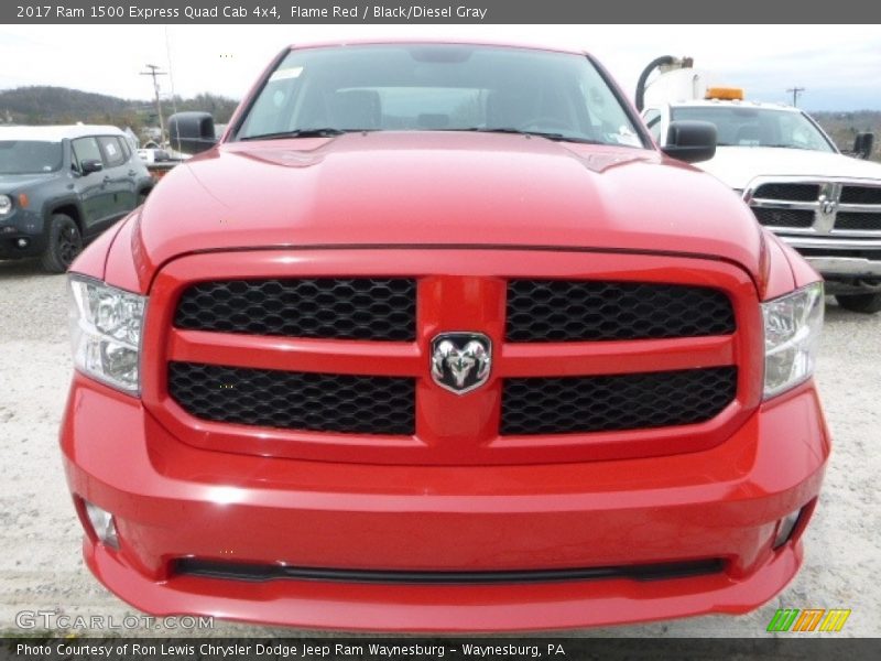Flame Red / Black/Diesel Gray 2017 Ram 1500 Express Quad Cab 4x4