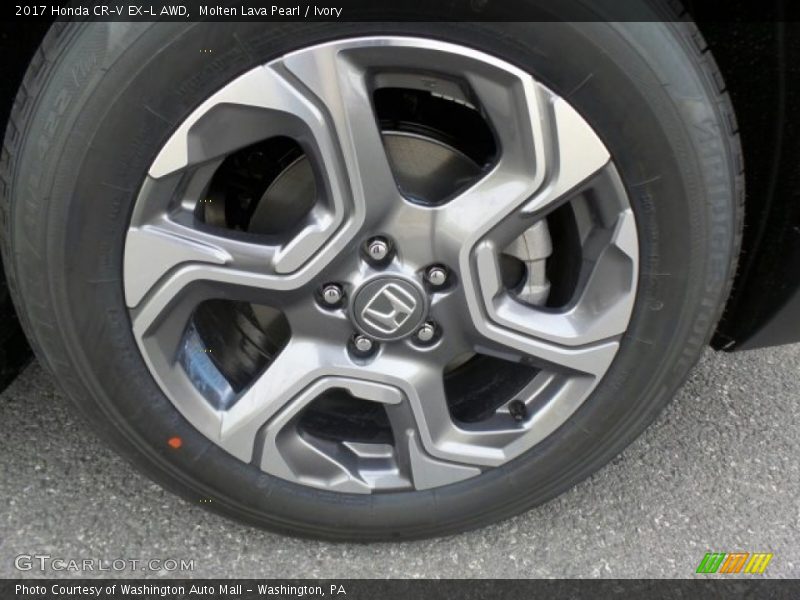 Molten Lava Pearl / Ivory 2017 Honda CR-V EX-L AWD
