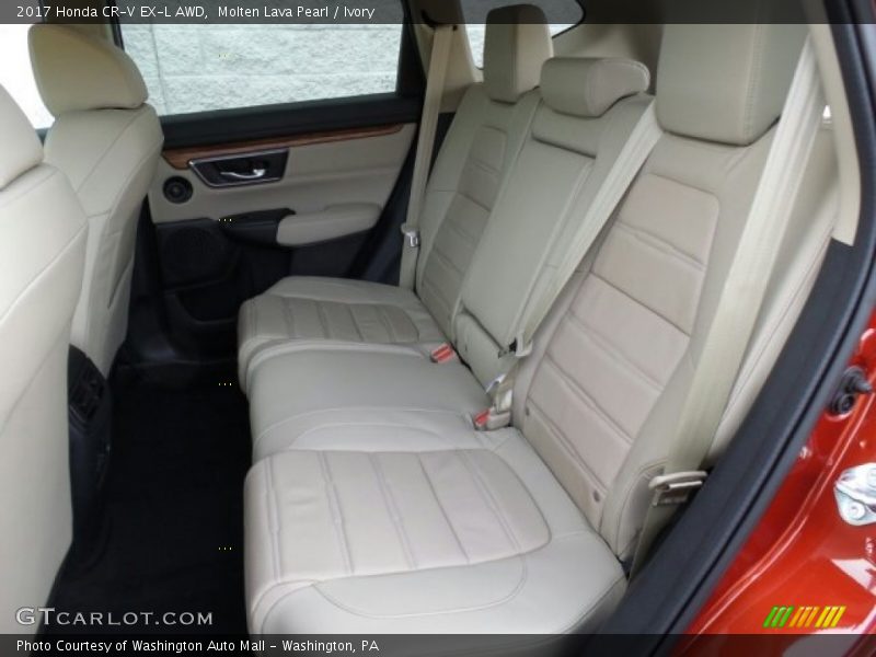 Molten Lava Pearl / Ivory 2017 Honda CR-V EX-L AWD