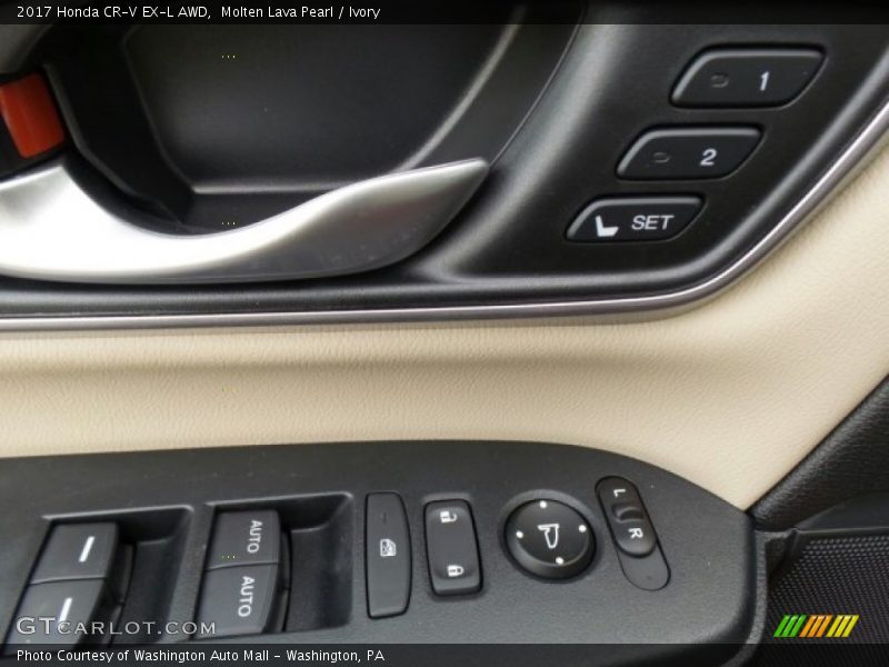 Molten Lava Pearl / Ivory 2017 Honda CR-V EX-L AWD