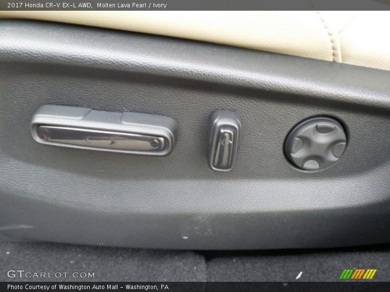 Molten Lava Pearl / Ivory 2017 Honda CR-V EX-L AWD