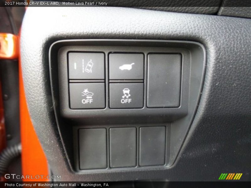 Molten Lava Pearl / Ivory 2017 Honda CR-V EX-L AWD