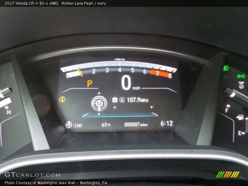 Molten Lava Pearl / Ivory 2017 Honda CR-V EX-L AWD