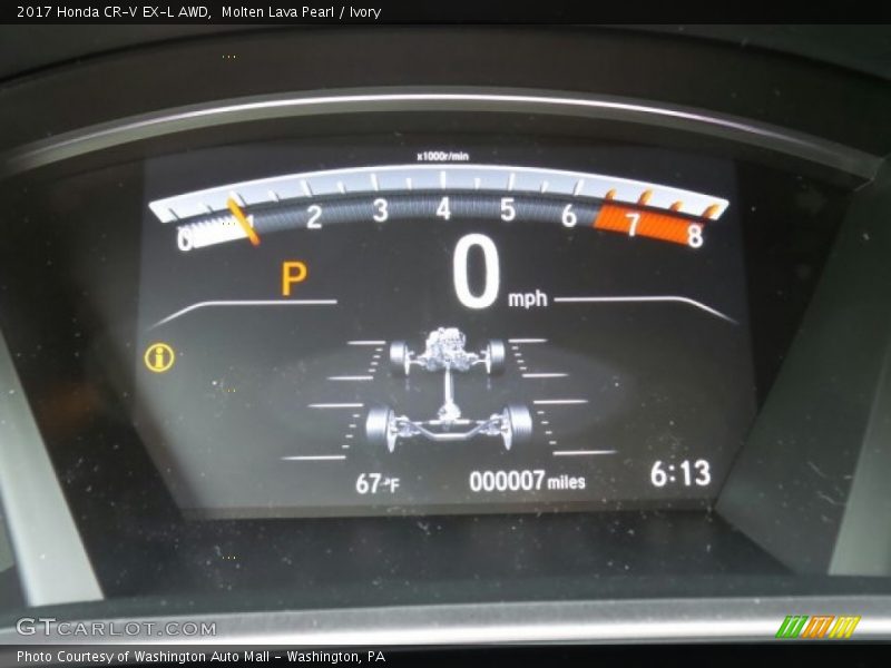 Molten Lava Pearl / Ivory 2017 Honda CR-V EX-L AWD