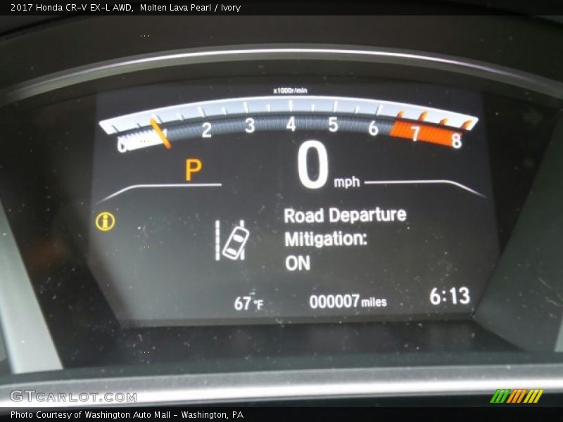 Molten Lava Pearl / Ivory 2017 Honda CR-V EX-L AWD