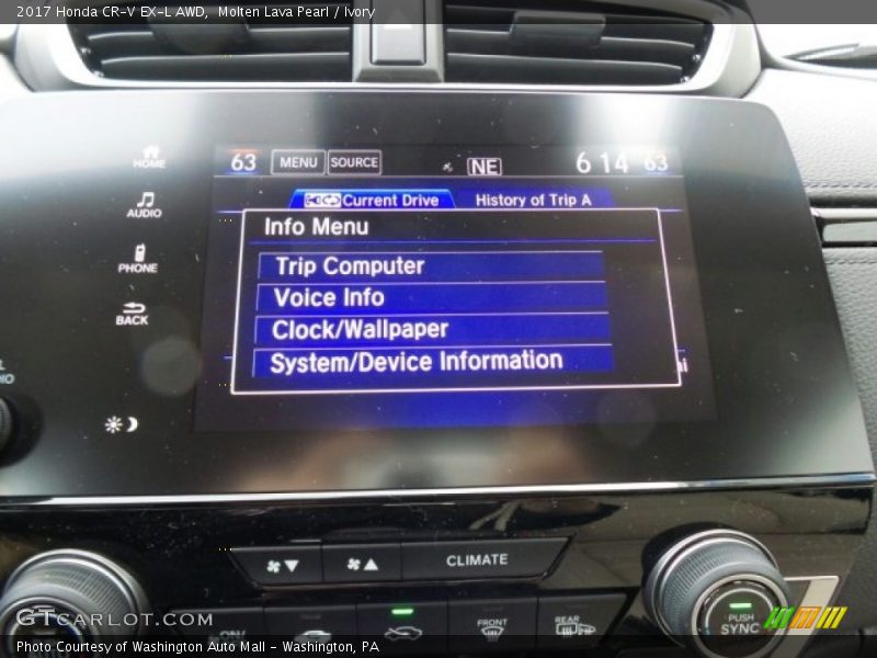 Molten Lava Pearl / Ivory 2017 Honda CR-V EX-L AWD