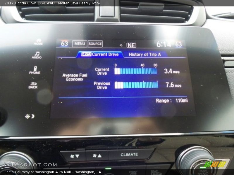 Molten Lava Pearl / Ivory 2017 Honda CR-V EX-L AWD