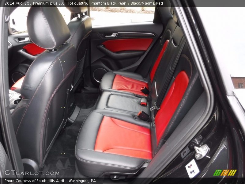 Phantom Black Pearl / Black/Magma Red 2014 Audi SQ5 Premium plus 3.0 TFSI quattro