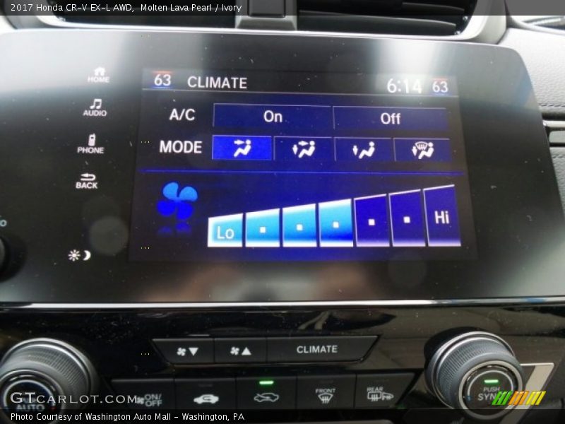Molten Lava Pearl / Ivory 2017 Honda CR-V EX-L AWD