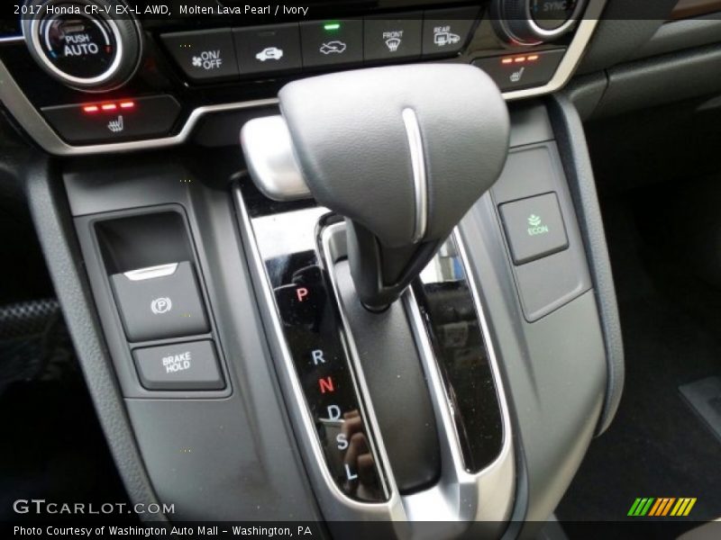 Molten Lava Pearl / Ivory 2017 Honda CR-V EX-L AWD