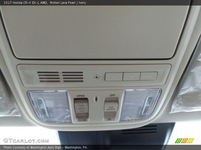 Molten Lava Pearl / Ivory 2017 Honda CR-V EX-L AWD