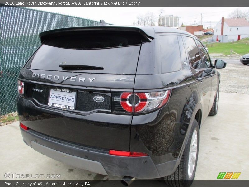Santorini Black Metallic / Ebony 2016 Land Rover Discovery Sport SE 4WD