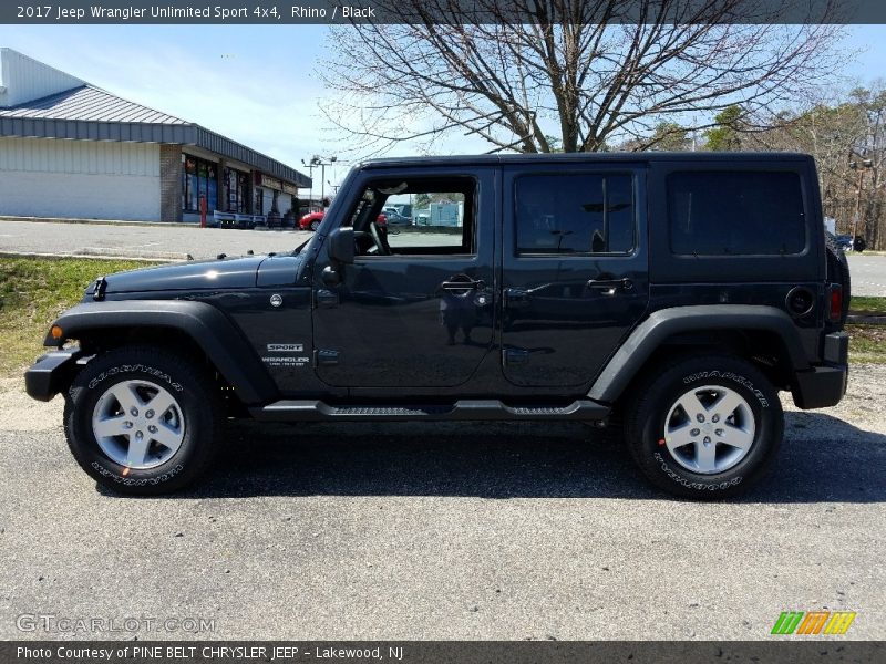 Rhino / Black 2017 Jeep Wrangler Unlimited Sport 4x4