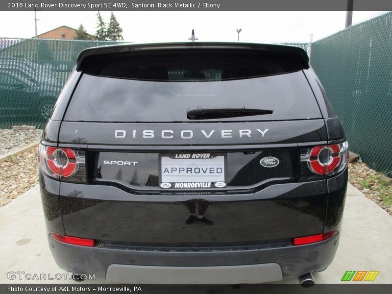 Santorini Black Metallic / Ebony 2016 Land Rover Discovery Sport SE 4WD