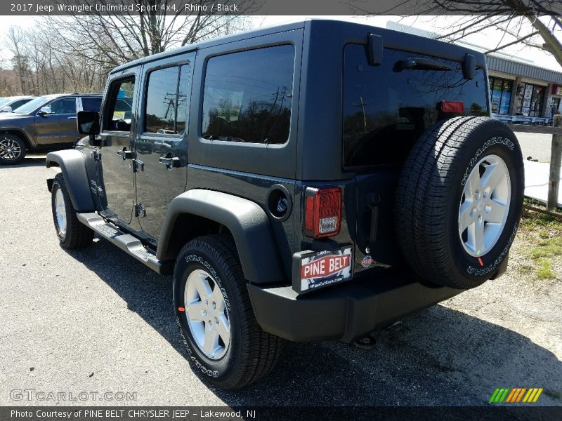 Rhino / Black 2017 Jeep Wrangler Unlimited Sport 4x4