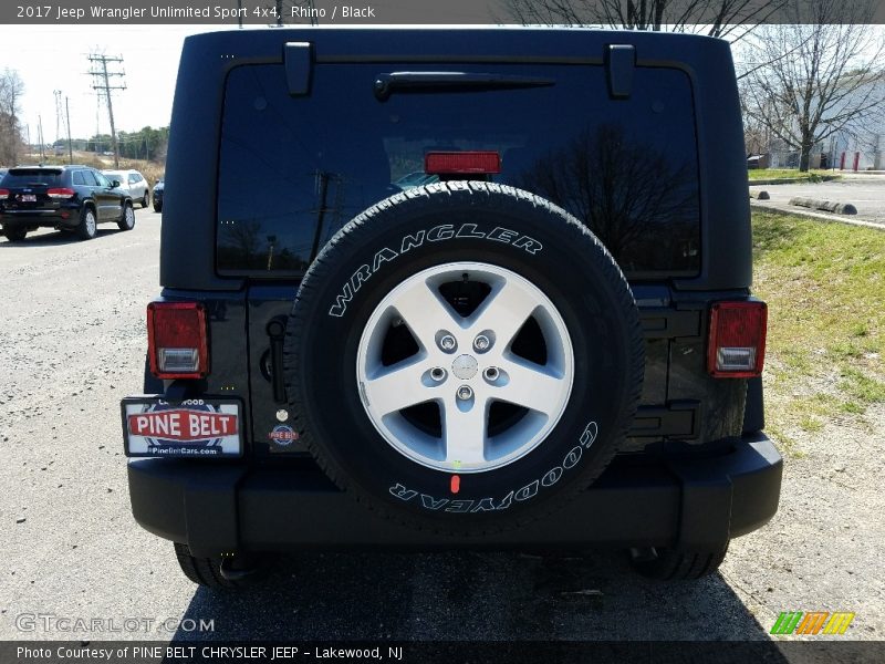 Rhino / Black 2017 Jeep Wrangler Unlimited Sport 4x4