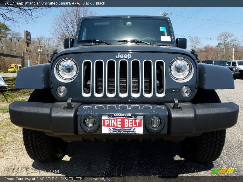 Black / Black 2017 Jeep Wrangler Unlimited Sahara 4x4