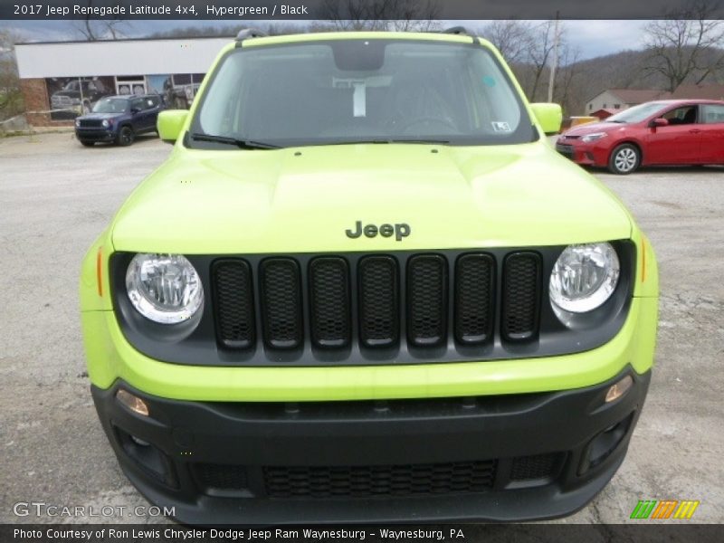 Hypergreen / Black 2017 Jeep Renegade Latitude 4x4
