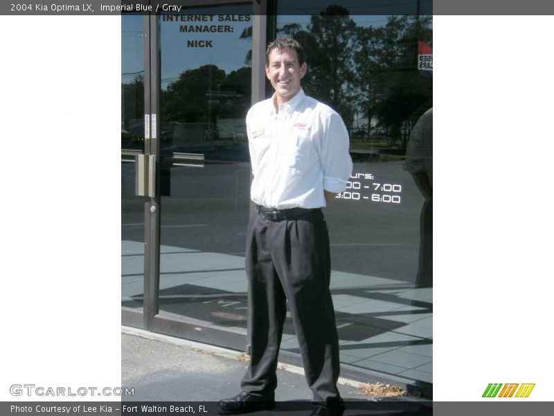 Imperial Blue / Gray 2004 Kia Optima LX