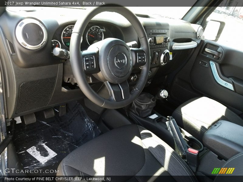 Black / Black 2017 Jeep Wrangler Unlimited Sahara 4x4