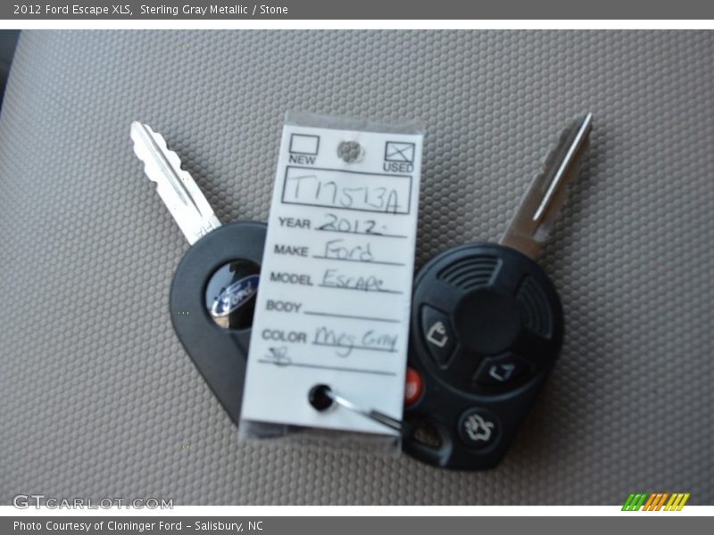 Sterling Gray Metallic / Stone 2012 Ford Escape XLS