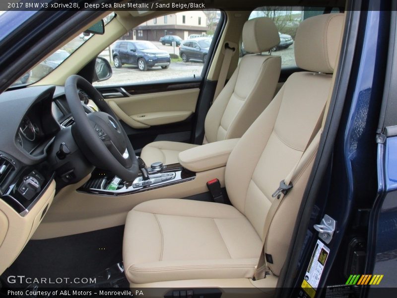 Deep Sea Blue Metallic / Sand Beige/Black 2017 BMW X3 xDrive28i