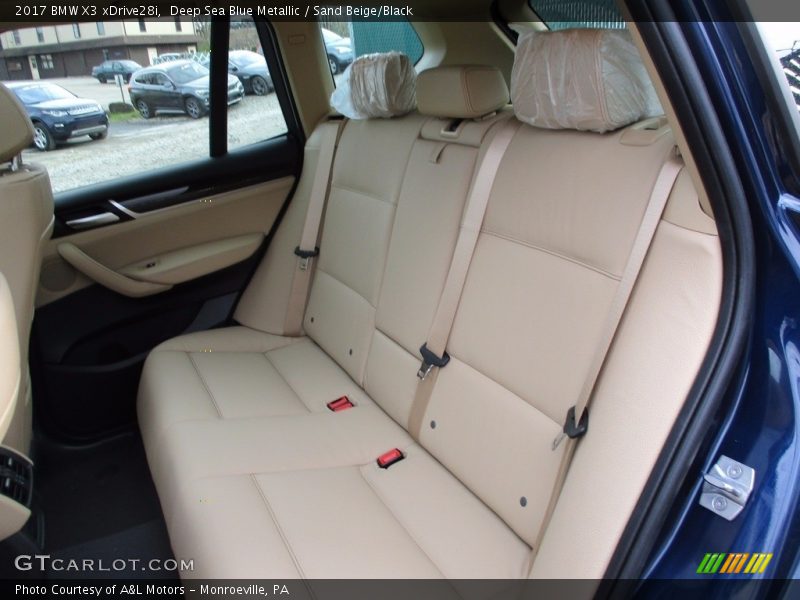 Deep Sea Blue Metallic / Sand Beige/Black 2017 BMW X3 xDrive28i