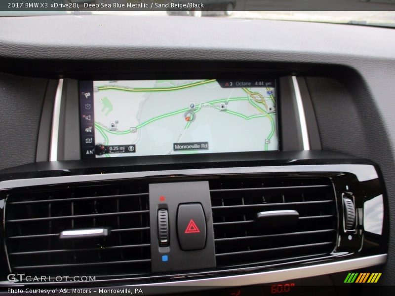 Deep Sea Blue Metallic / Sand Beige/Black 2017 BMW X3 xDrive28i