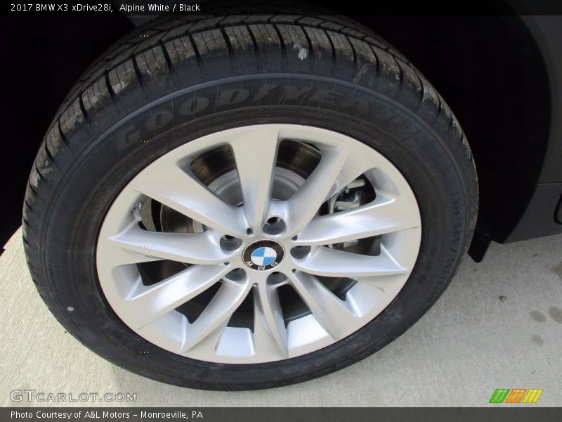 Alpine White / Black 2017 BMW X3 xDrive28i