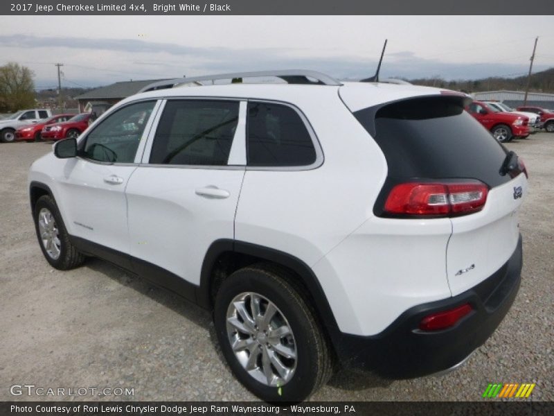 Bright White / Black 2017 Jeep Cherokee Limited 4x4
