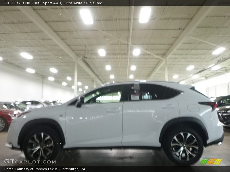 Ultra White / Rioja Red 2017 Lexus NX 200t F Sport AWD