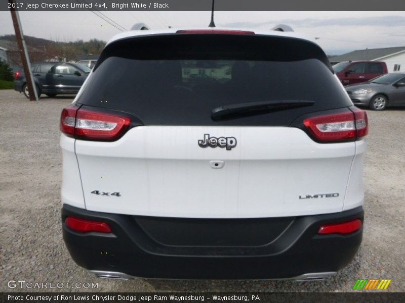 Bright White / Black 2017 Jeep Cherokee Limited 4x4