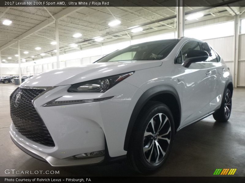 Ultra White / Rioja Red 2017 Lexus NX 200t F Sport AWD