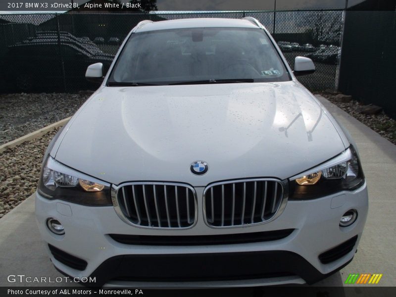 Alpine White / Black 2017 BMW X3 xDrive28i
