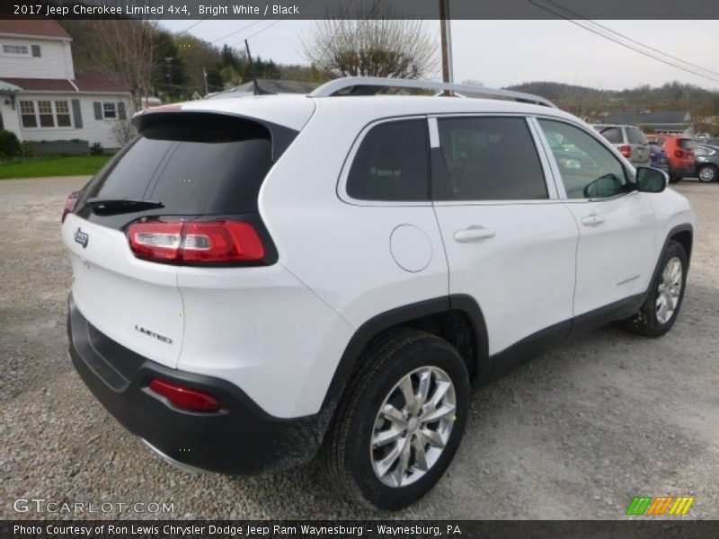 Bright White / Black 2017 Jeep Cherokee Limited 4x4