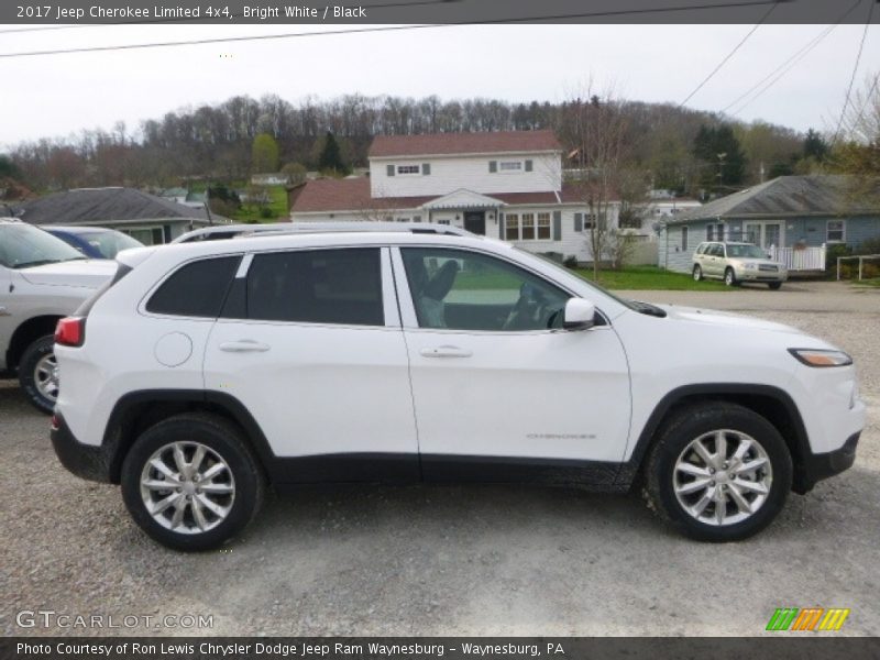 Bright White / Black 2017 Jeep Cherokee Limited 4x4