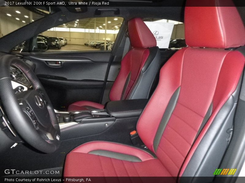 Ultra White / Rioja Red 2017 Lexus NX 200t F Sport AWD