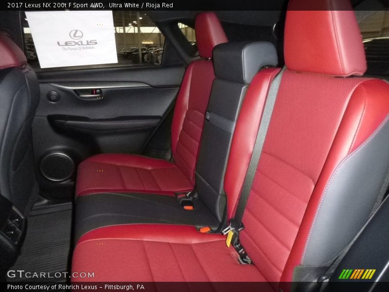 Ultra White / Rioja Red 2017 Lexus NX 200t F Sport AWD