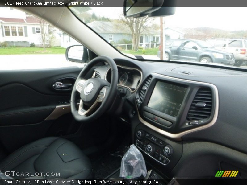 Bright White / Black 2017 Jeep Cherokee Limited 4x4