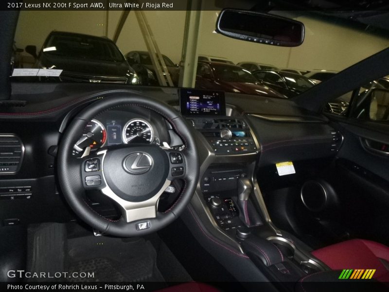 Ultra White / Rioja Red 2017 Lexus NX 200t F Sport AWD