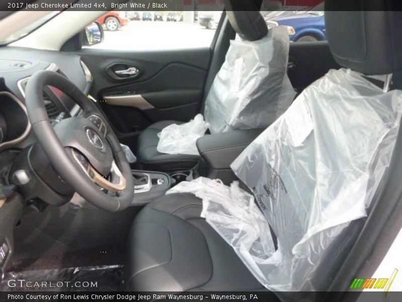 Bright White / Black 2017 Jeep Cherokee Limited 4x4