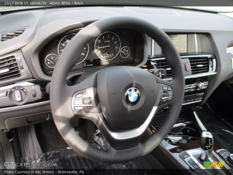 Alpine White / Black 2017 BMW X3 xDrive28i