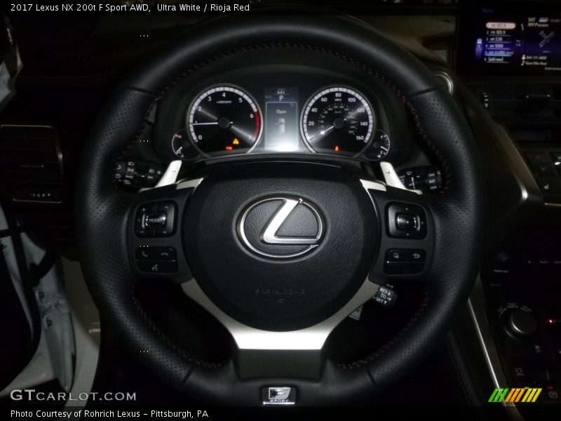 Ultra White / Rioja Red 2017 Lexus NX 200t F Sport AWD
