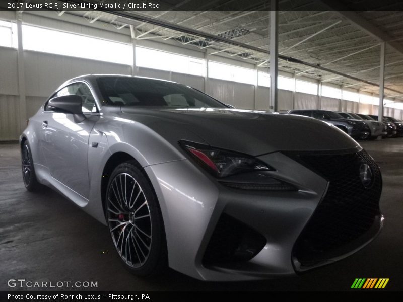 Front 3/4 View of 2017 RC F